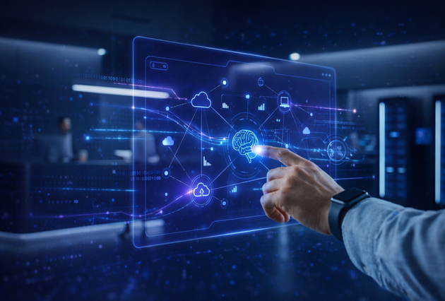 Illustration of a connected technology platform
